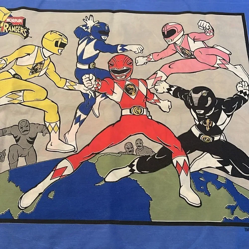 POWER RANGERS Vintage 1994 Pillow Case